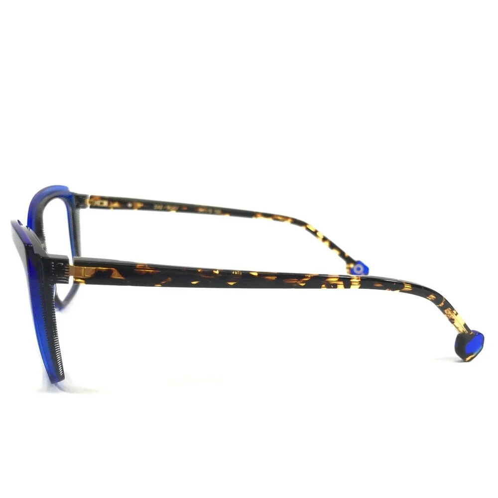Etnia Barcelona Eyeglasses Frame ZAZ BLHV Blue Havana Cat Eye Full Rim 54-15-138